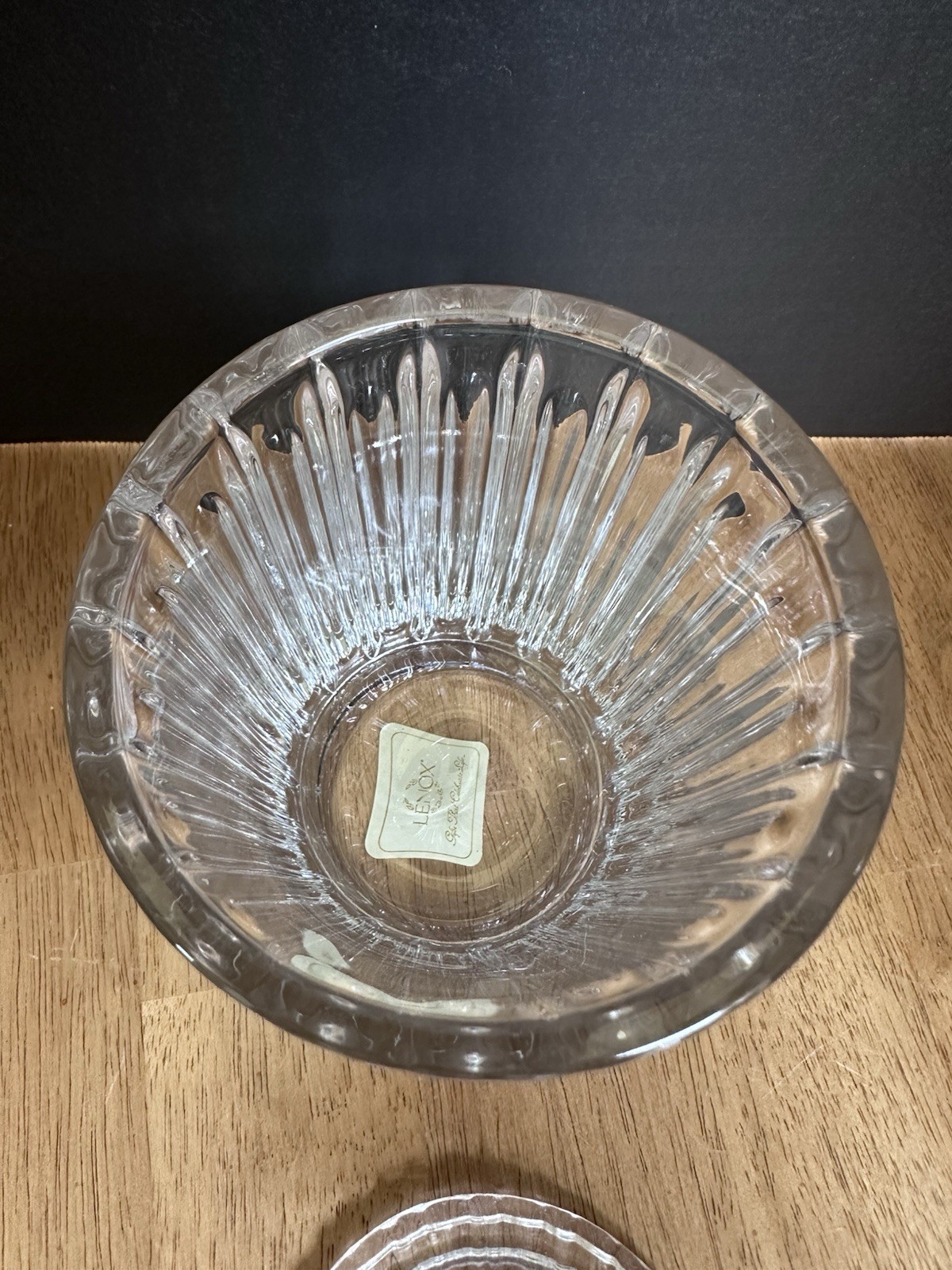 LENOX 7" Clear Crystal Covered Box/Jar in Original Box #6344964