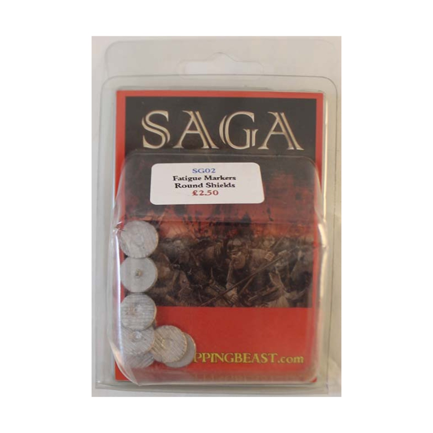 Gripping Beast Historical Mini Rules Fatigue Markers - Round Shields Pack New