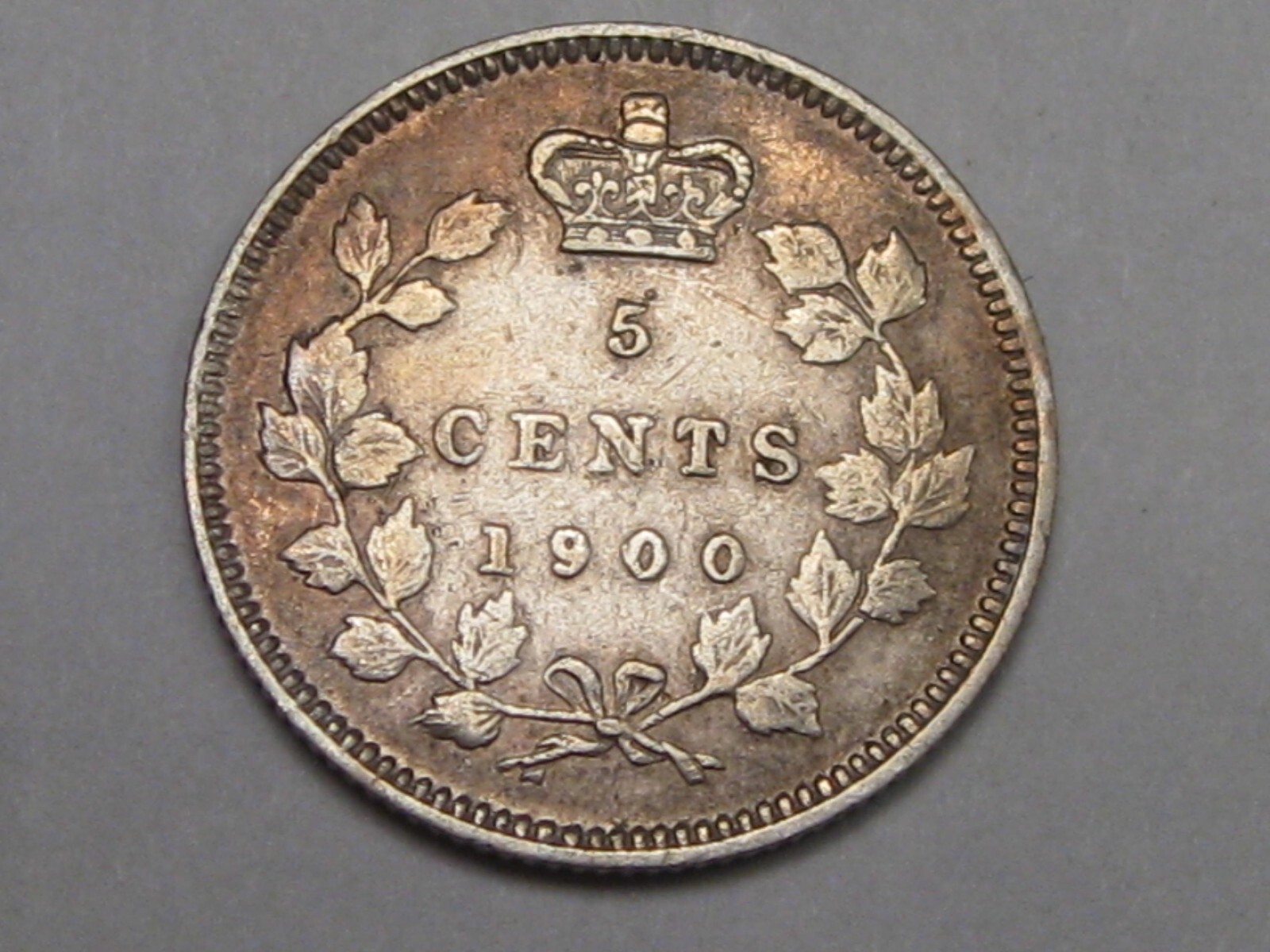 1900 Silver 5¢ Five Cent CANADA. #23