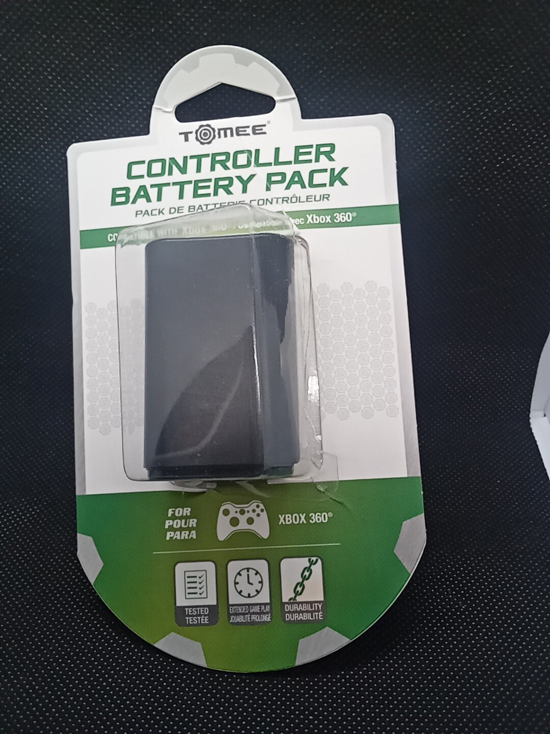 Tomee Rechargeable Controller Battery Pack for Xbox 360 - Black
