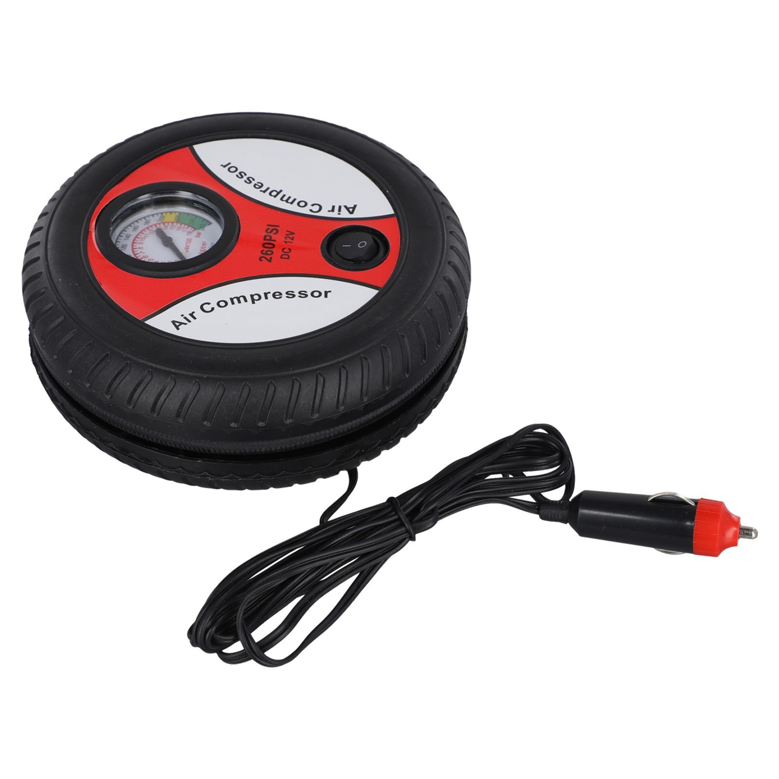 Suitable for Car Tires 12V Portable Air Compressor Wheel Inflator Pump