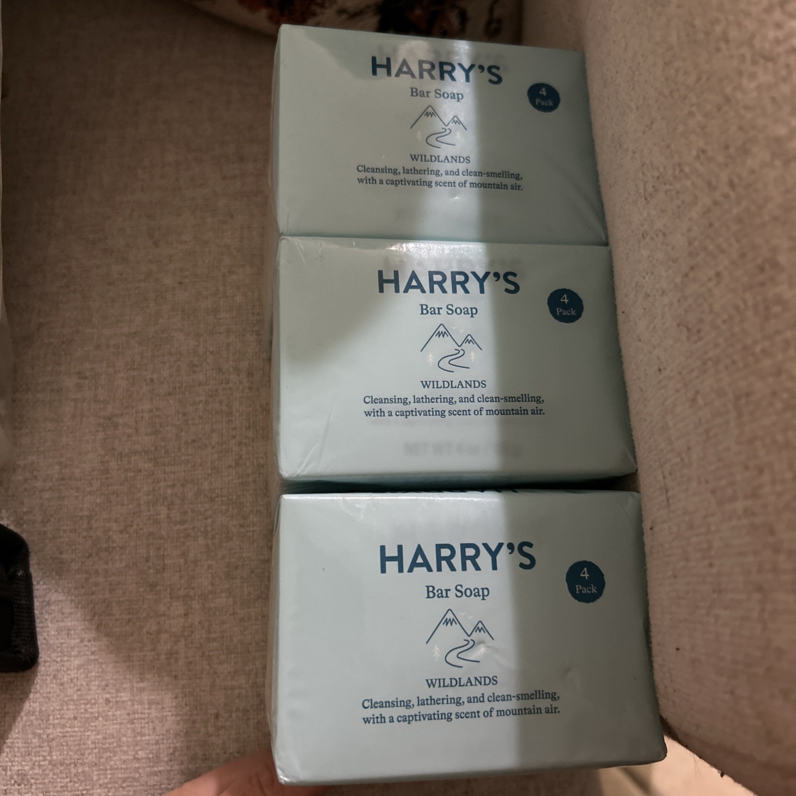 Harry's Wildlands Bar Soap 4-Pack Mens Cleansing Moisturizing Sulfate Free