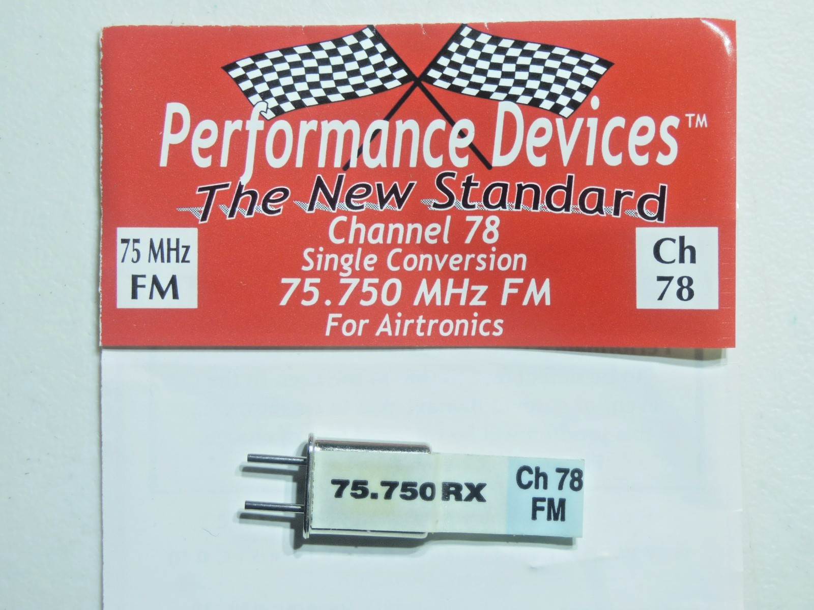 Airtronics 75 Mhz FM Receiver Crystal - (Ch.78) 75.750Mhz RX (Single Conversion)