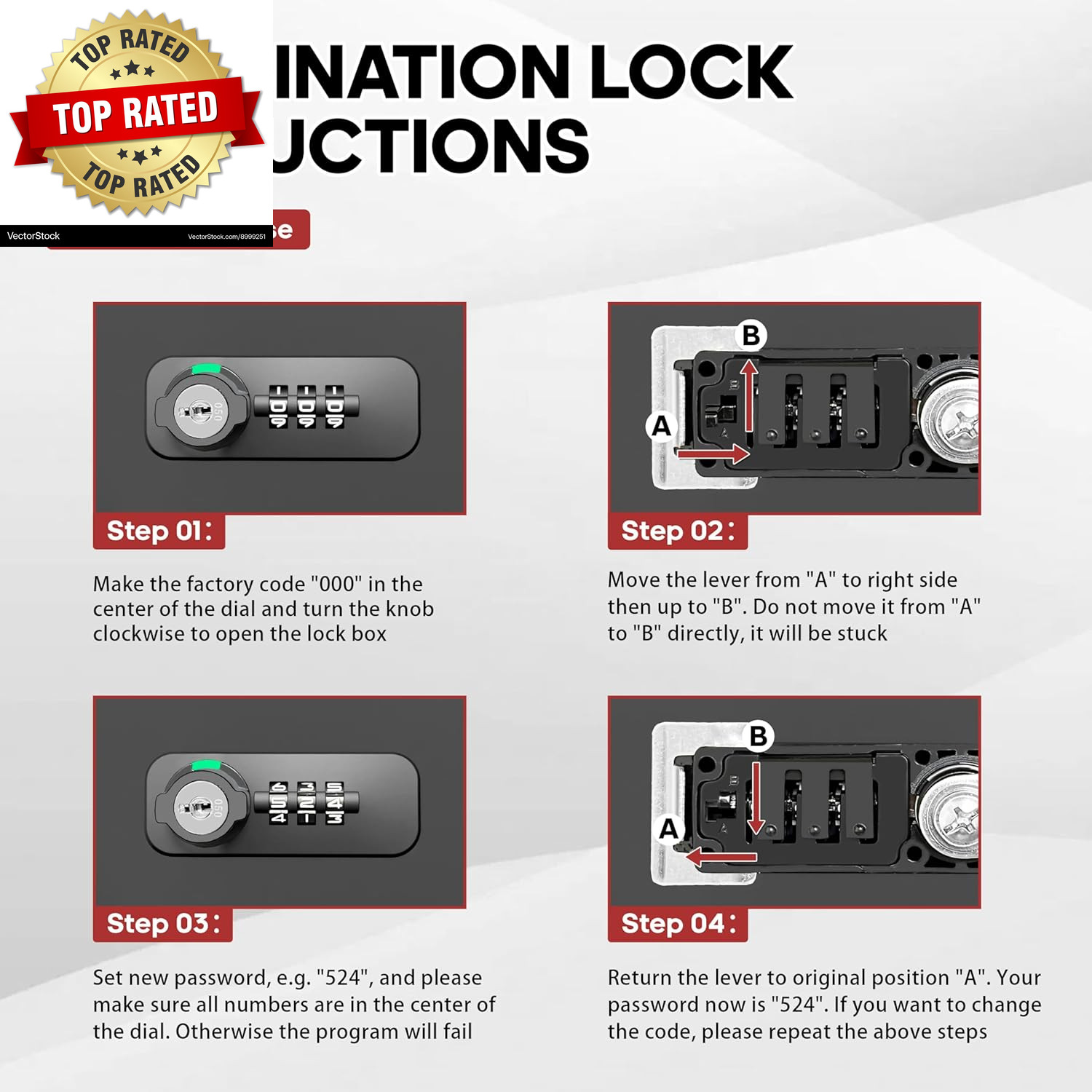 Fireproof Lock Box with Key and Combination Lock, Fire Safe Document Box, Portab