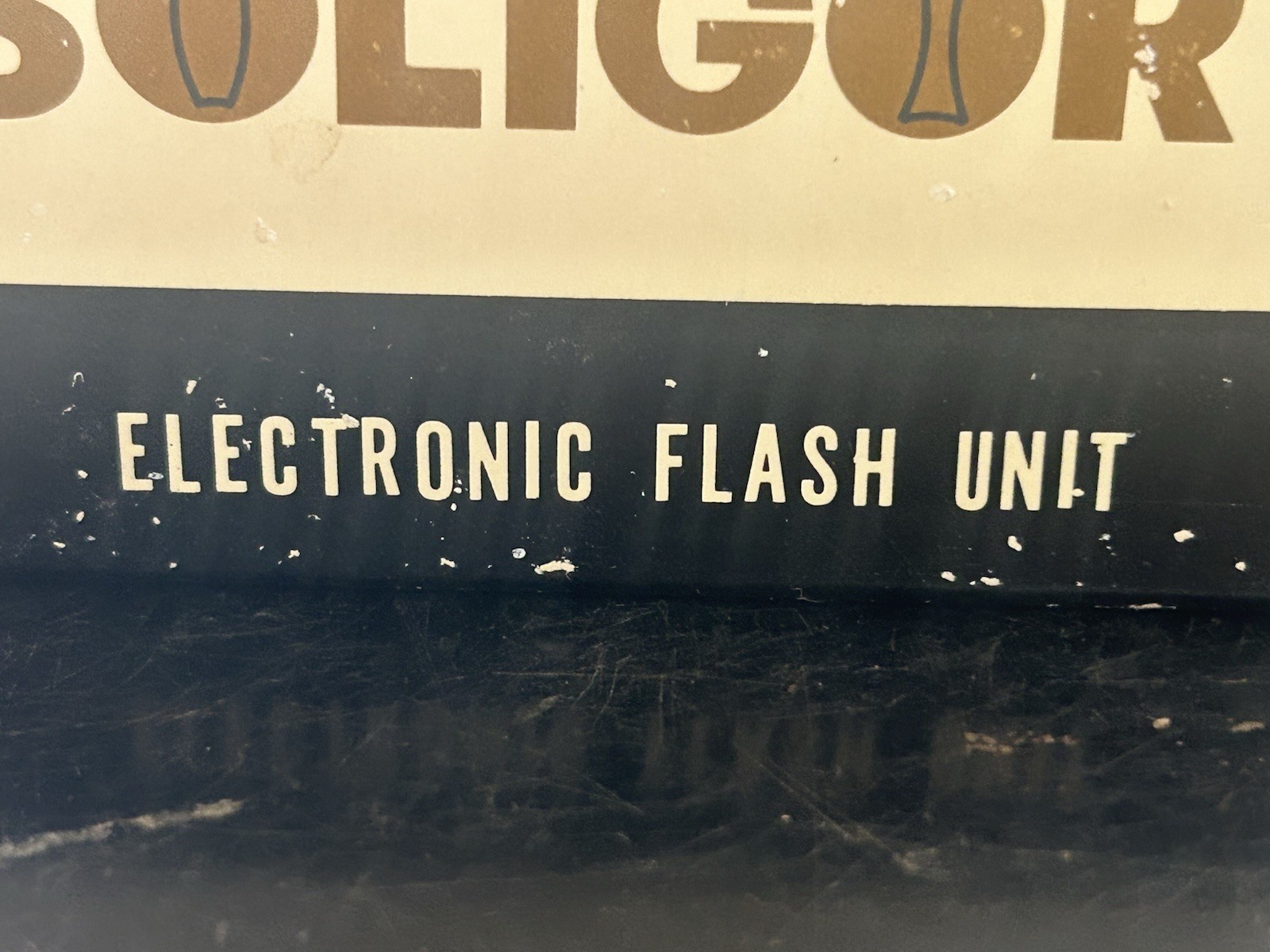 SOLIGOR Electronic Flash Unit MK-4 AC Terminal/Cable Reflector Open Flash Button