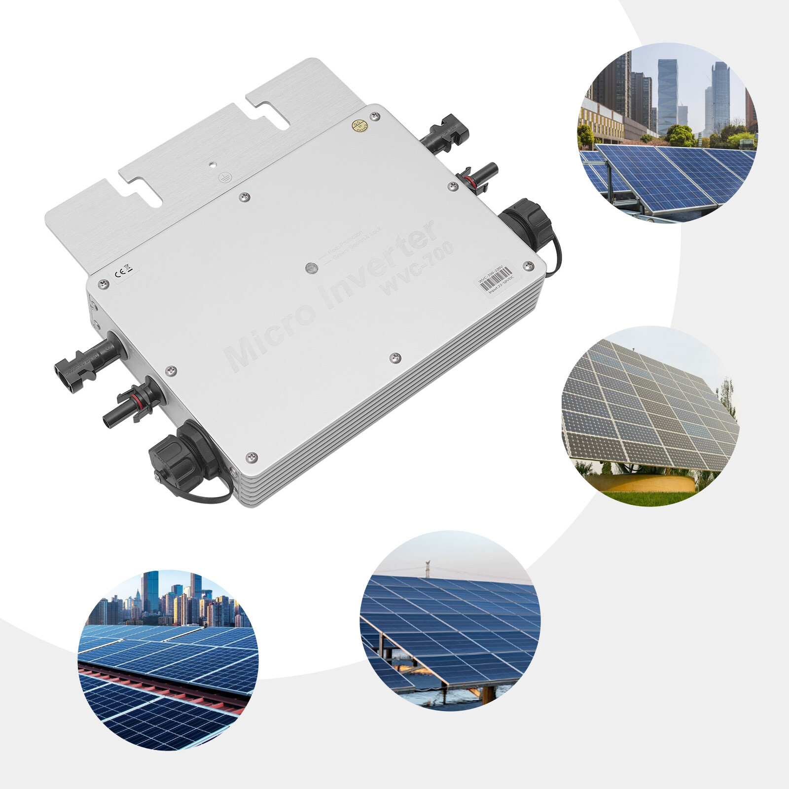 MPPT Grid Tie Smart Solar Micro Inverter 700W Grid Tie DC to AC 110V