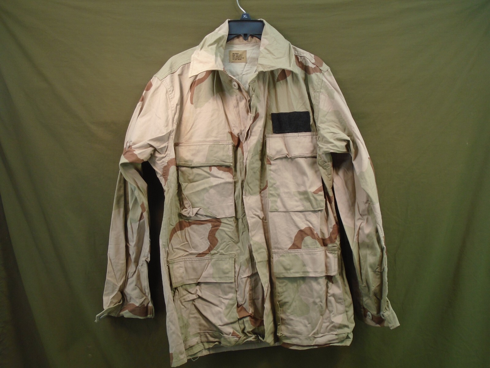 US Military USAF 3 Color Desert DCU Coat Shirt Twill Small Regular 1991 85-L