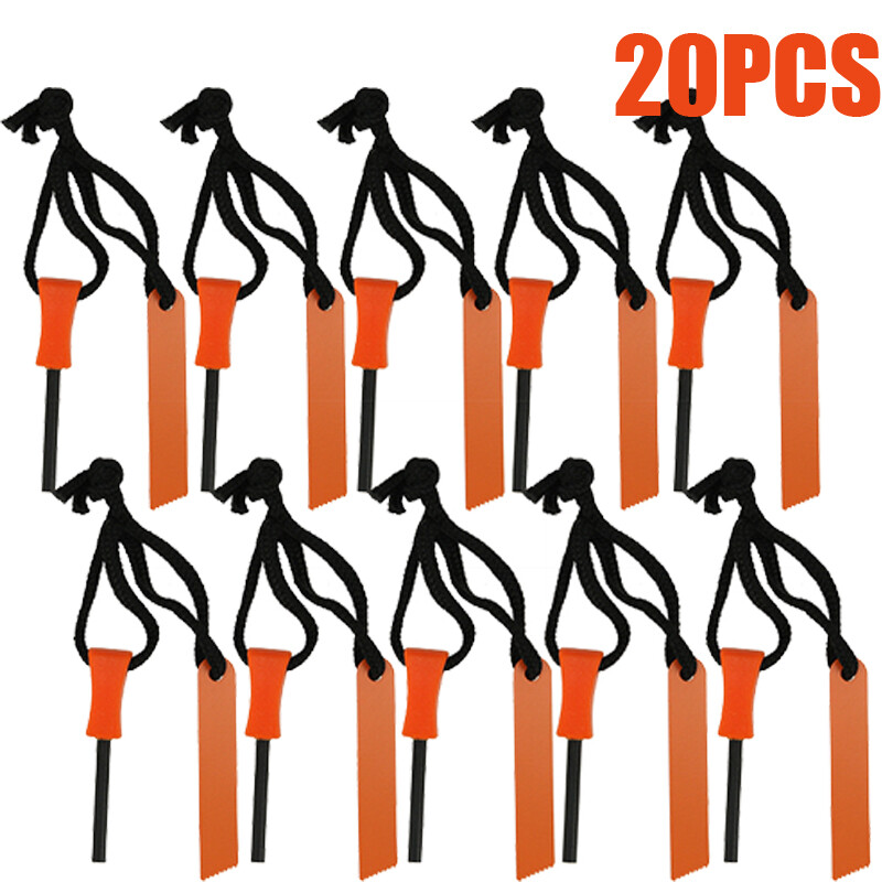 20x Fire Starter for Emergency Survival Kits Camping Hiking Magnesium Ferro Rod