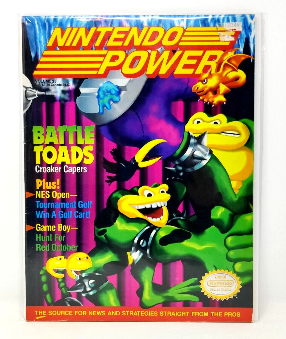 Nintendo Power - Volume 25 - Battle Toads w/ Poster,  Players Poll