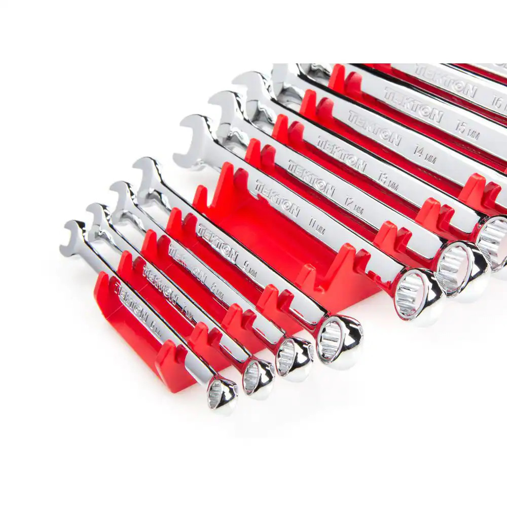 15-Tool Wrench Organizer Rack (Red)