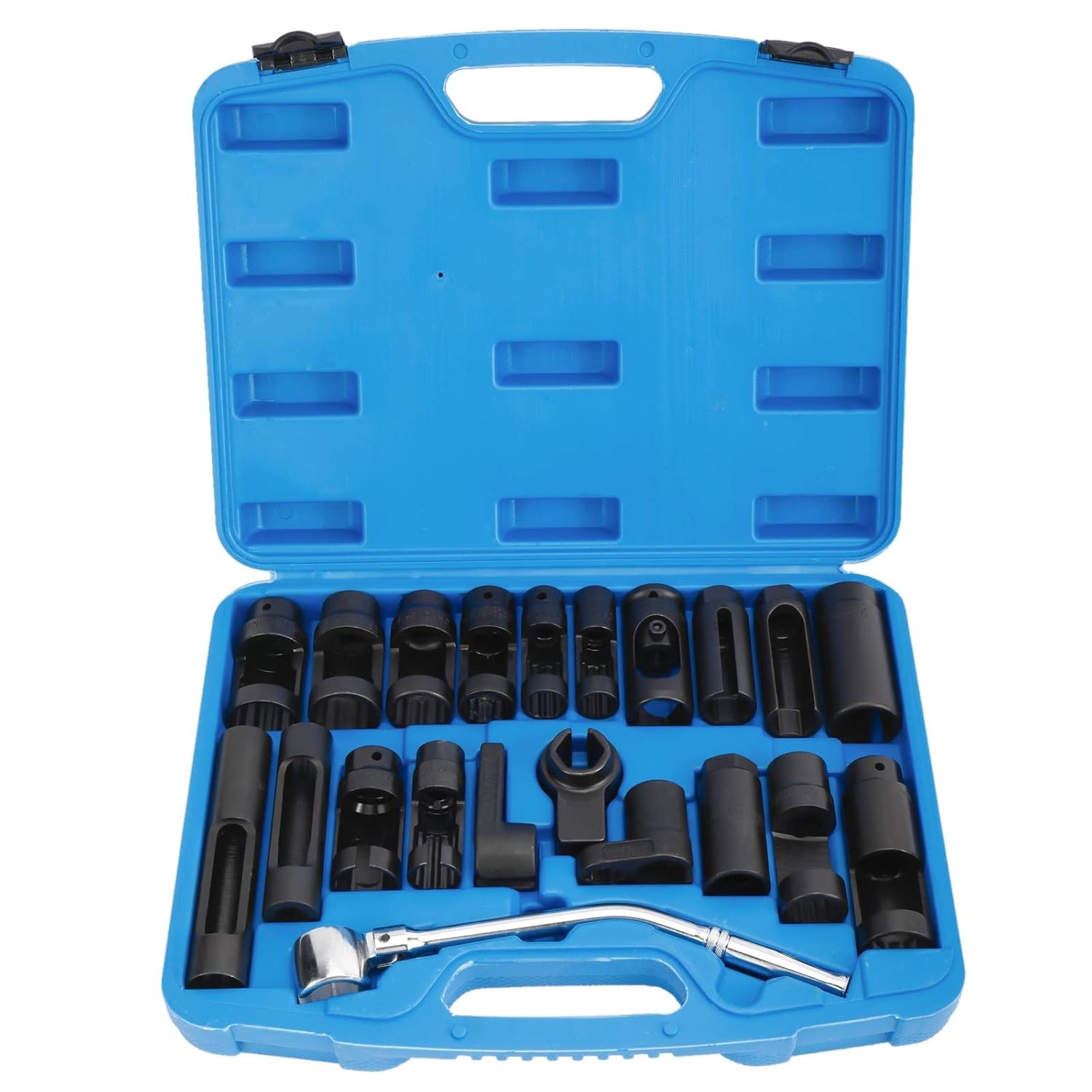 21 Piece O2 Sensor Socket Set Universal Oxygen Sensor Removal Install Tools Set