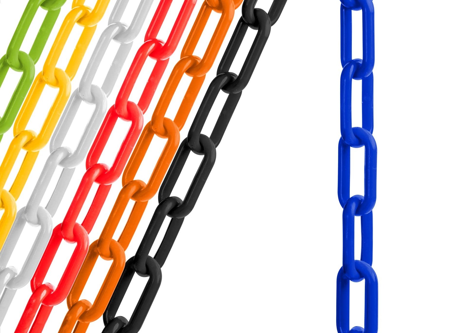 Blue 10 Feet Safety Supply Plastic Chain UV Resistant Durable High Quality