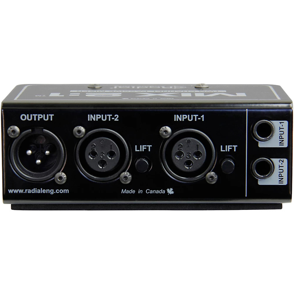 Radial Engineering MIX 2:1 Two Channel Audio Combiner & Mixer