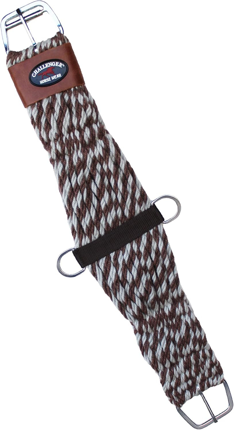 32" Horse Western 27 Strand Double Weave Two-Tone Mohair Roper Cinch 97RT17-32