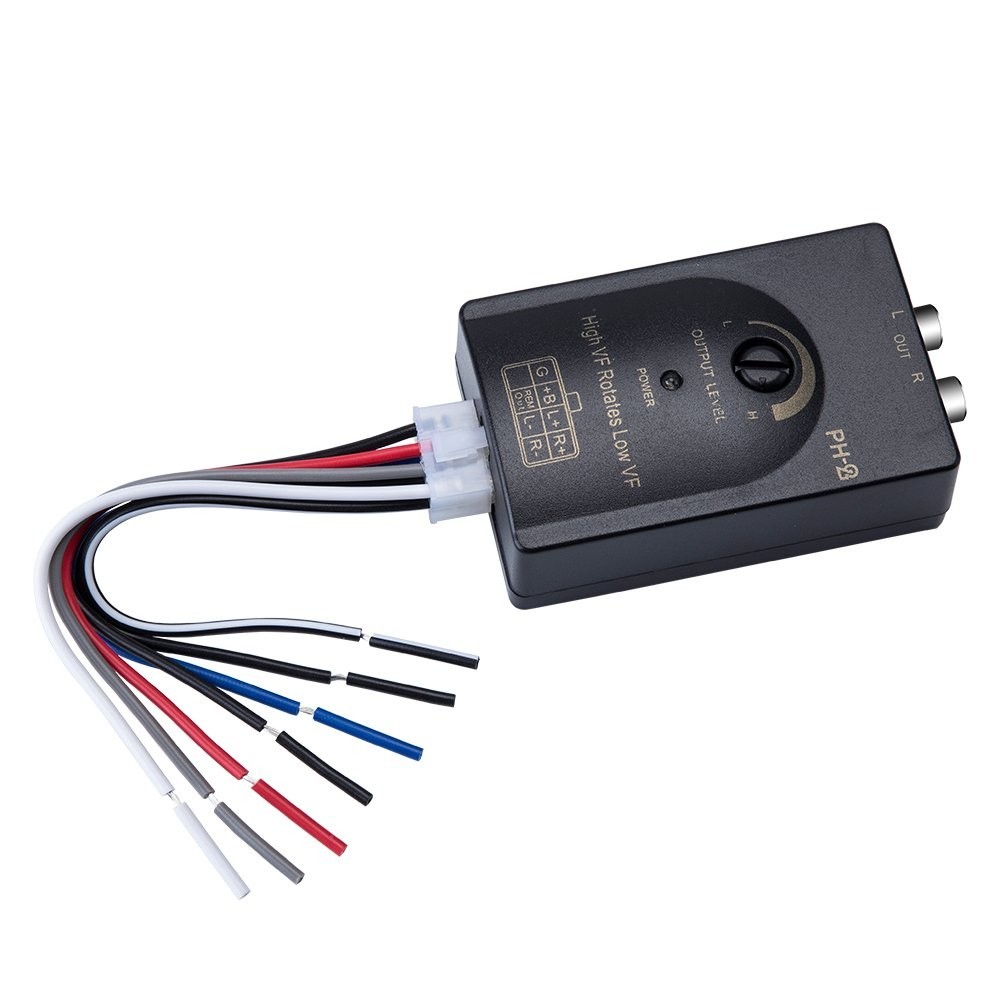 Adjustable Car Audio RCA Converter – Optimize Bass Levels & Install with Ease