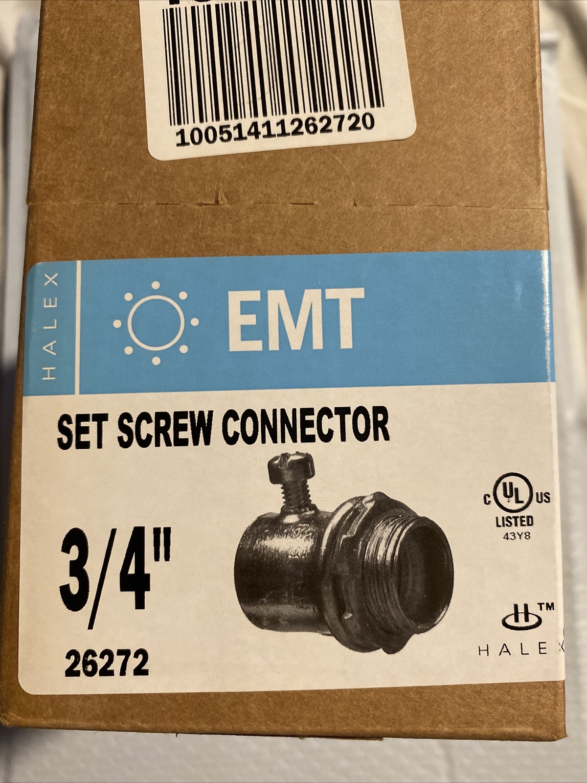 Halex 50-Pack 3/4” Set Screw Connector for EMT