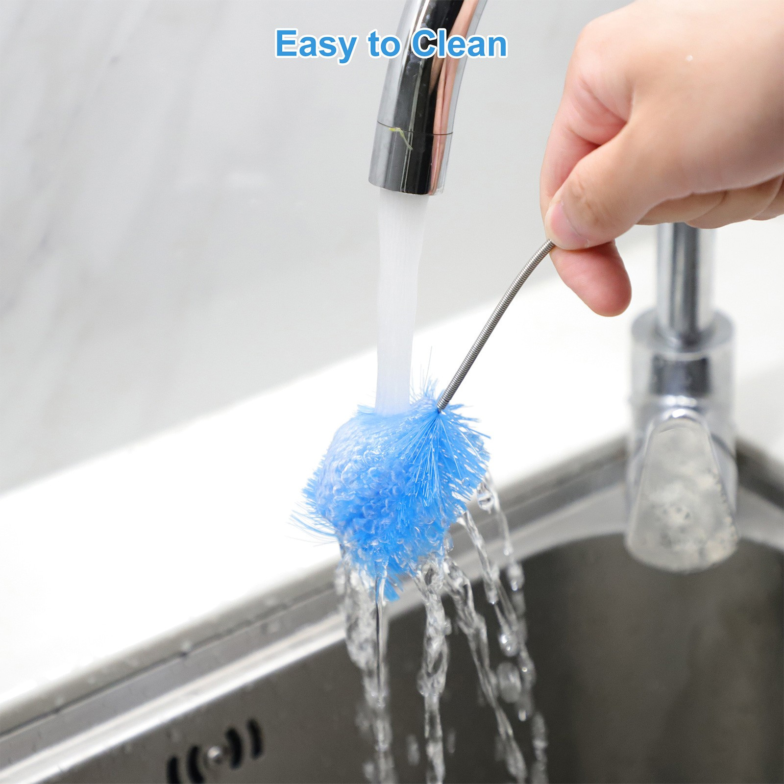 3 PCS Double Ended Drain Cleaning Brush Set Flexible Pipe Clog Remover Tool Kit