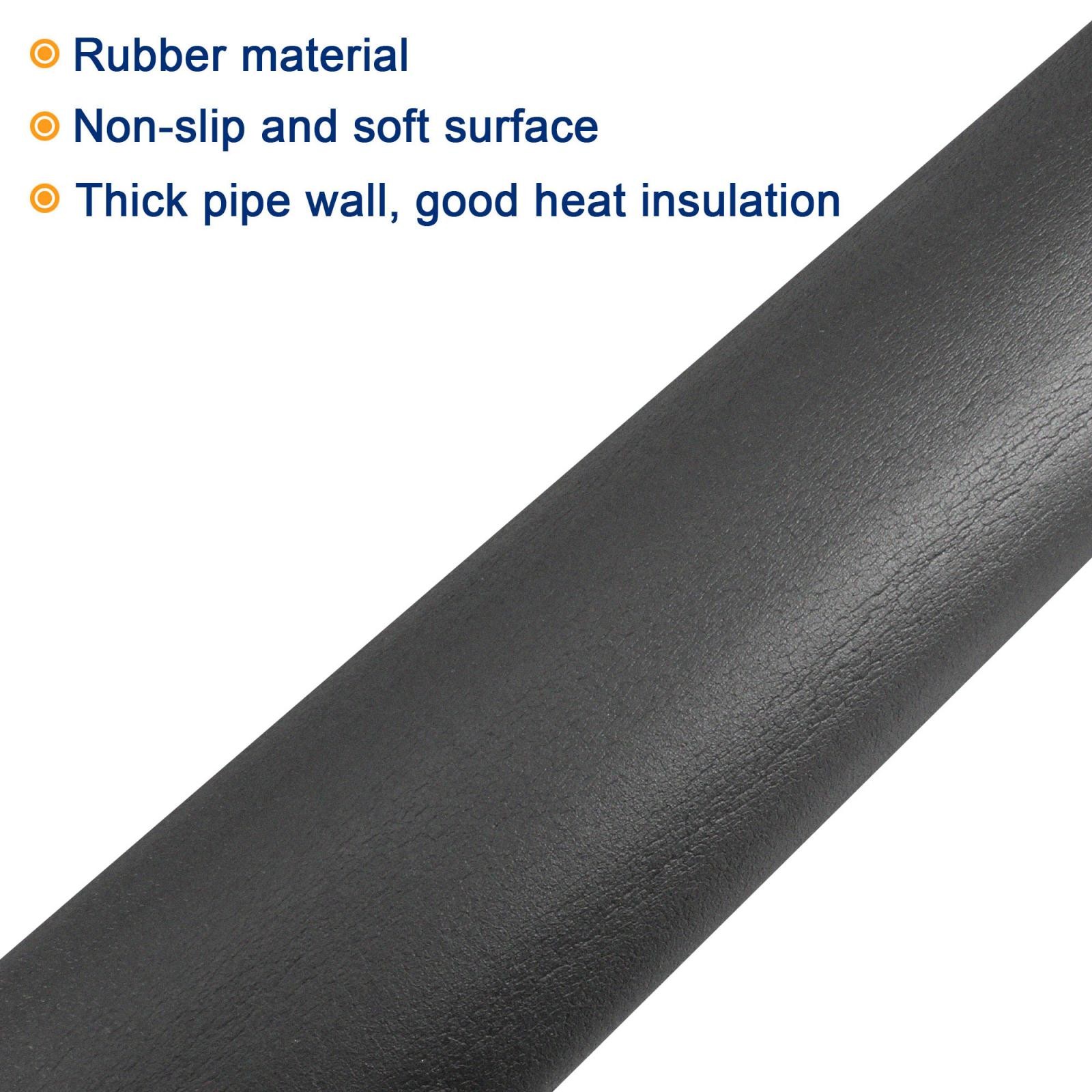 Foam Pipe 7/8" (22mm) ID 48mm OD 2m Length Pipe Covers, Black