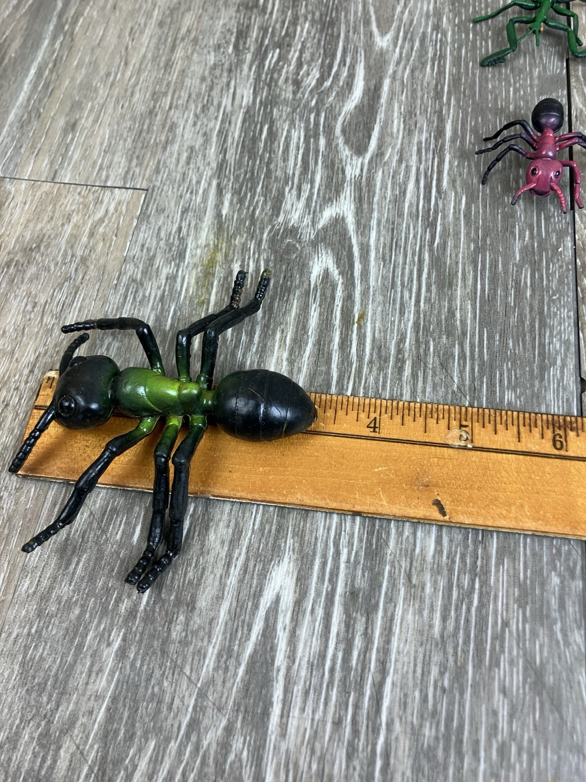 Plastic Insects Bug Toys Vintage 1990’s Ant Ladybug Beetle Grasshopper