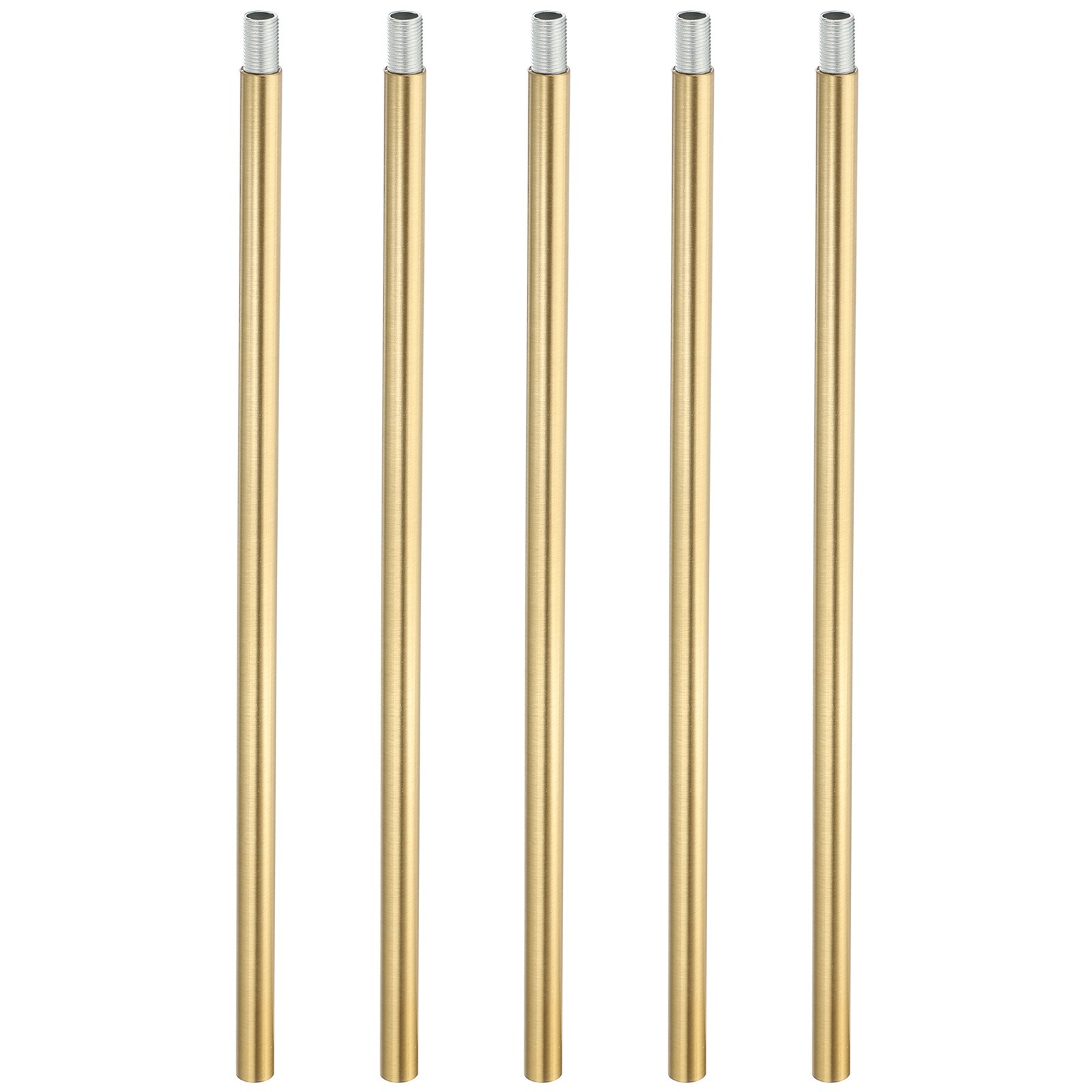 5Set 11.8" M10 x 1mm Fine Thread Threaded Extension Rod with Pipe Nipple Brass