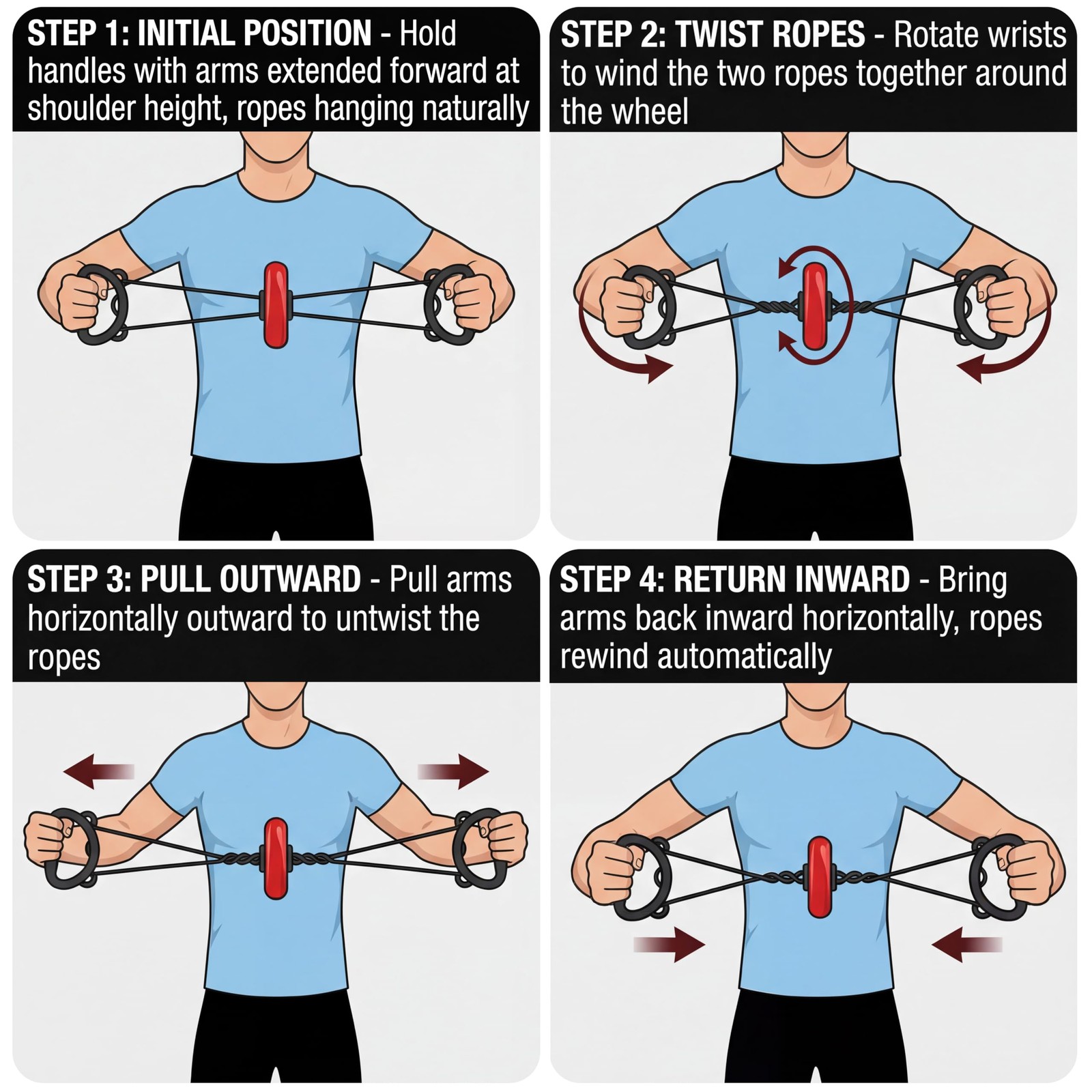 Fun Family Workout Challenges,Shoulder Stretch Rotate Resistance Bands with H...