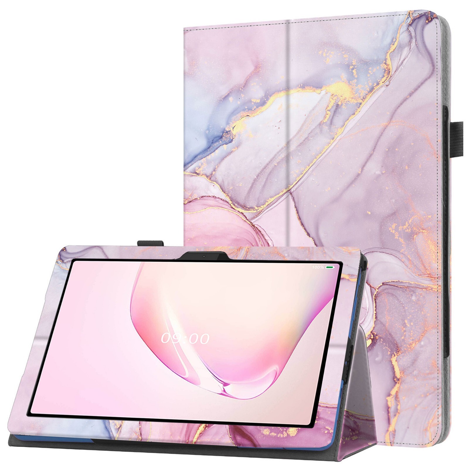 Folio Leather Case for Samsung Galaxy Tab A11 A9 A8 A7 S11S10+ S9 FE Stand Cover