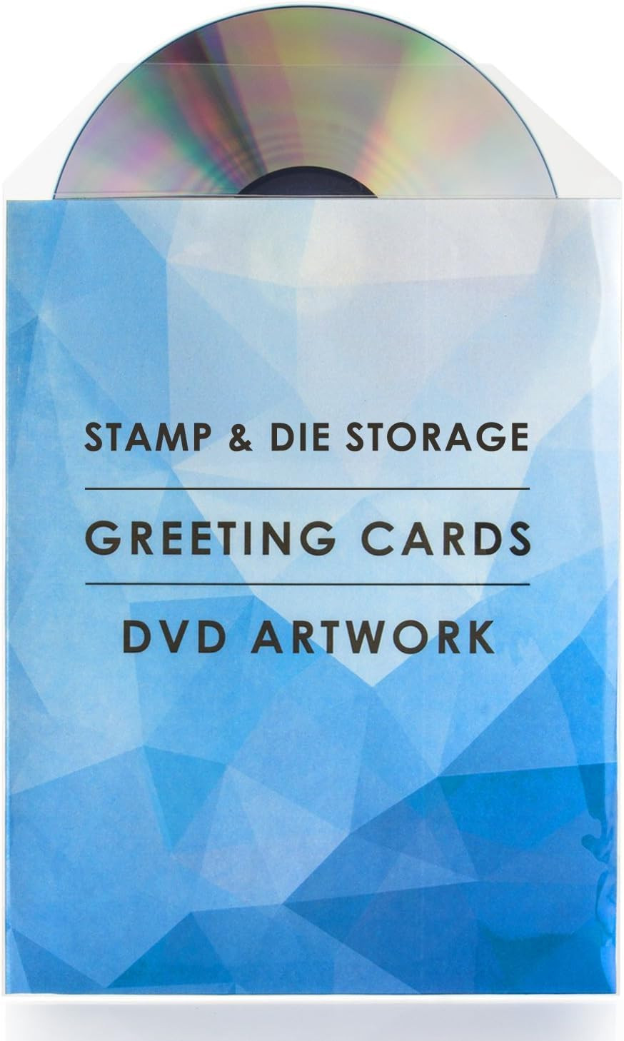 50 Clear Stamp and Die Storage Pockets CPP Plastic Pockets, Large 5.5 X 7.25 Inc