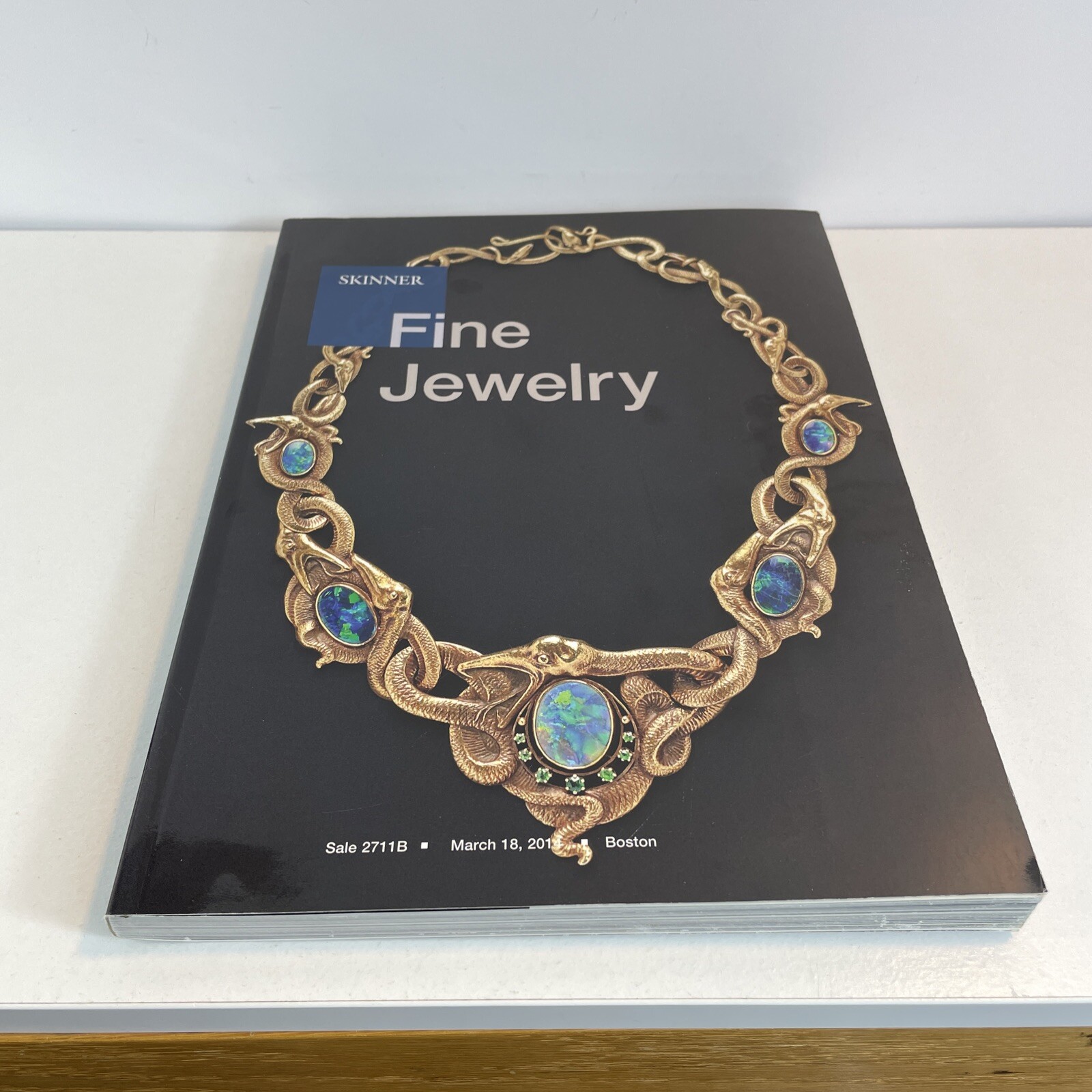 SKINNER FINE JEWELRY 2014 JEWELS ART NOUVEAU GOLD OPAL GARNET NECKLACE BOUCHERON