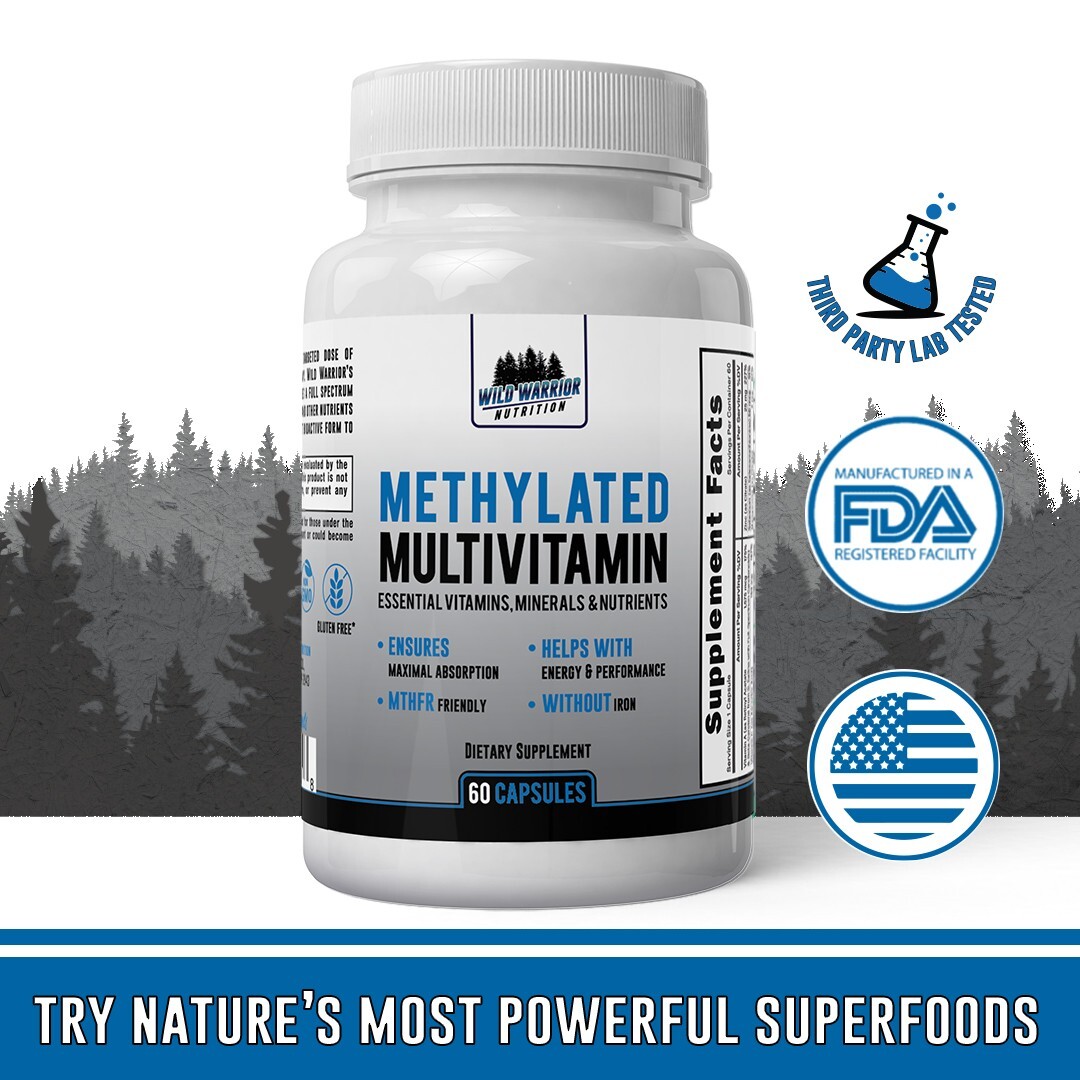 Methylated Multivitamin - Without Iron | Methylfolate | Methylcobalamin