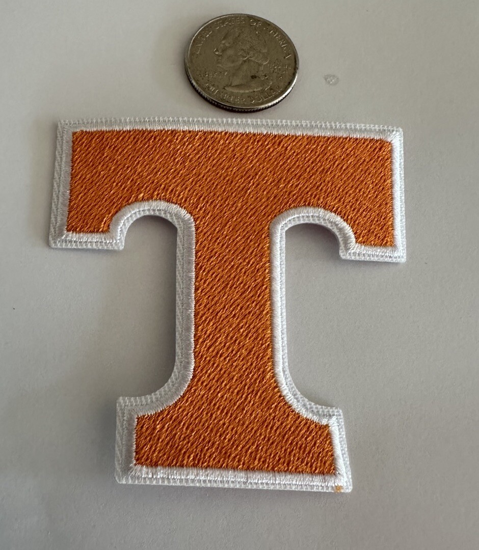 Tennessee volunteers￼Vintage VOLS Embroidered Iron On Patch Apprx. 2.5”x 2.5”