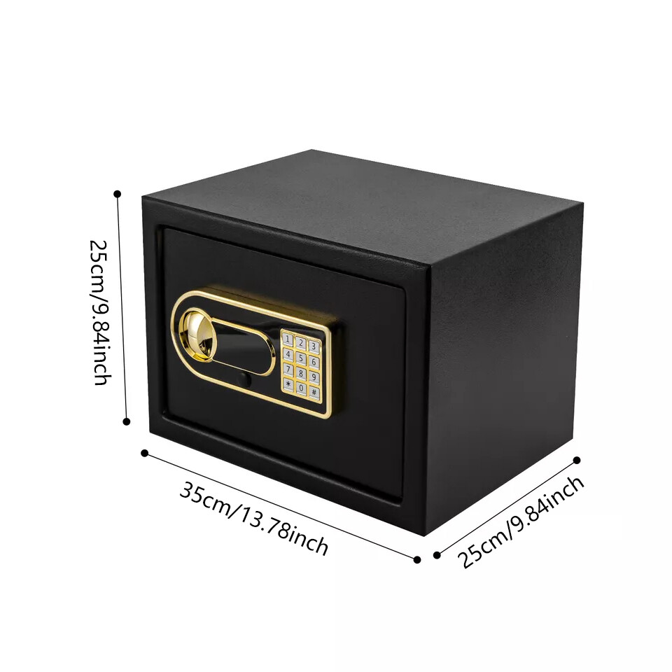 Large Safety Steel Safe Box Digital Keypad Lock for Home Cash Security