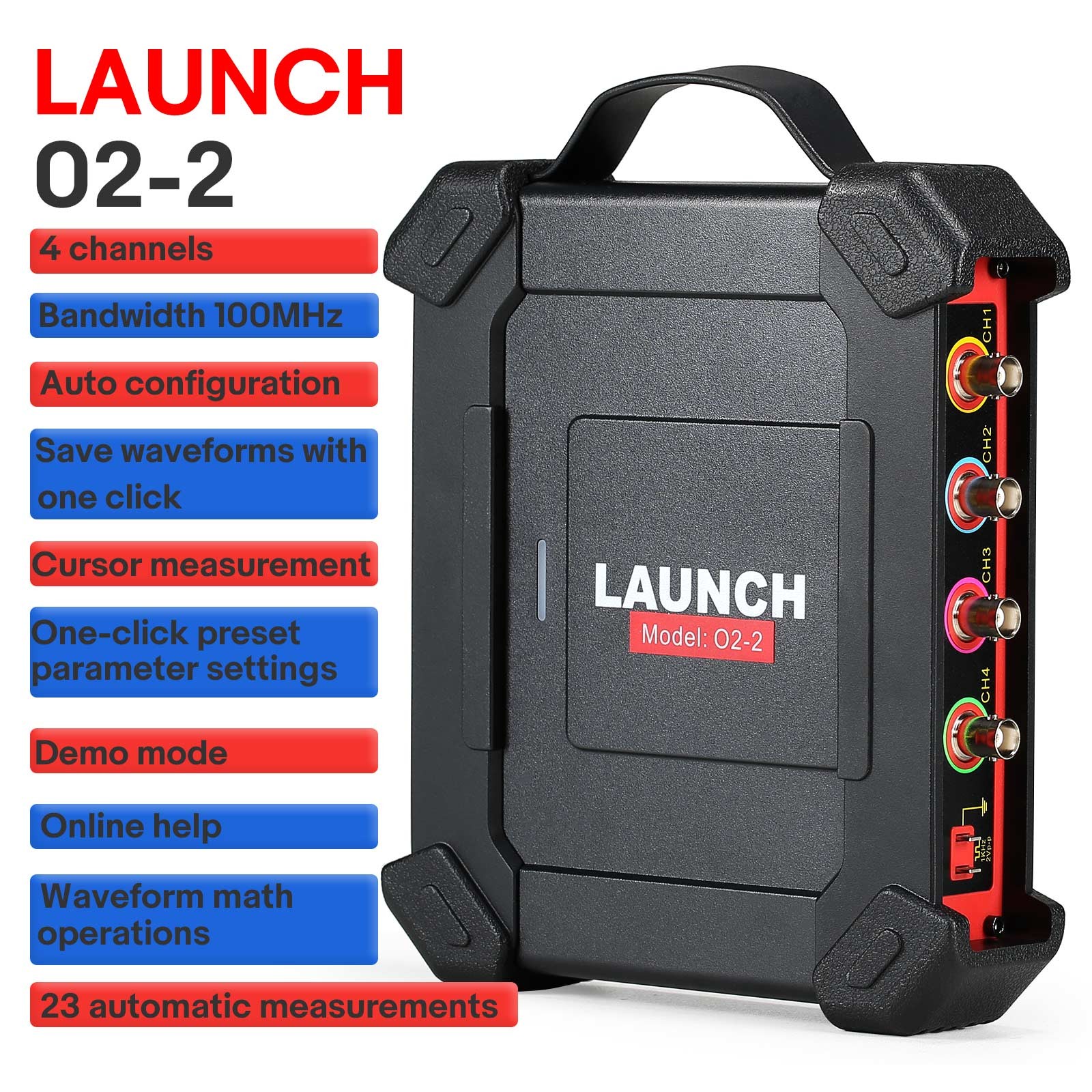 Launch X431 O2-2 Scope Box Oscilloscope 4 Channels Digital Scopebox Box Tester