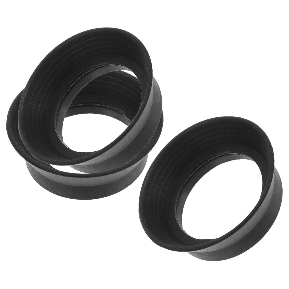 3 Pcs Rubber Eyepiece Shield Microscope Cups Light-Blocking Binoculars