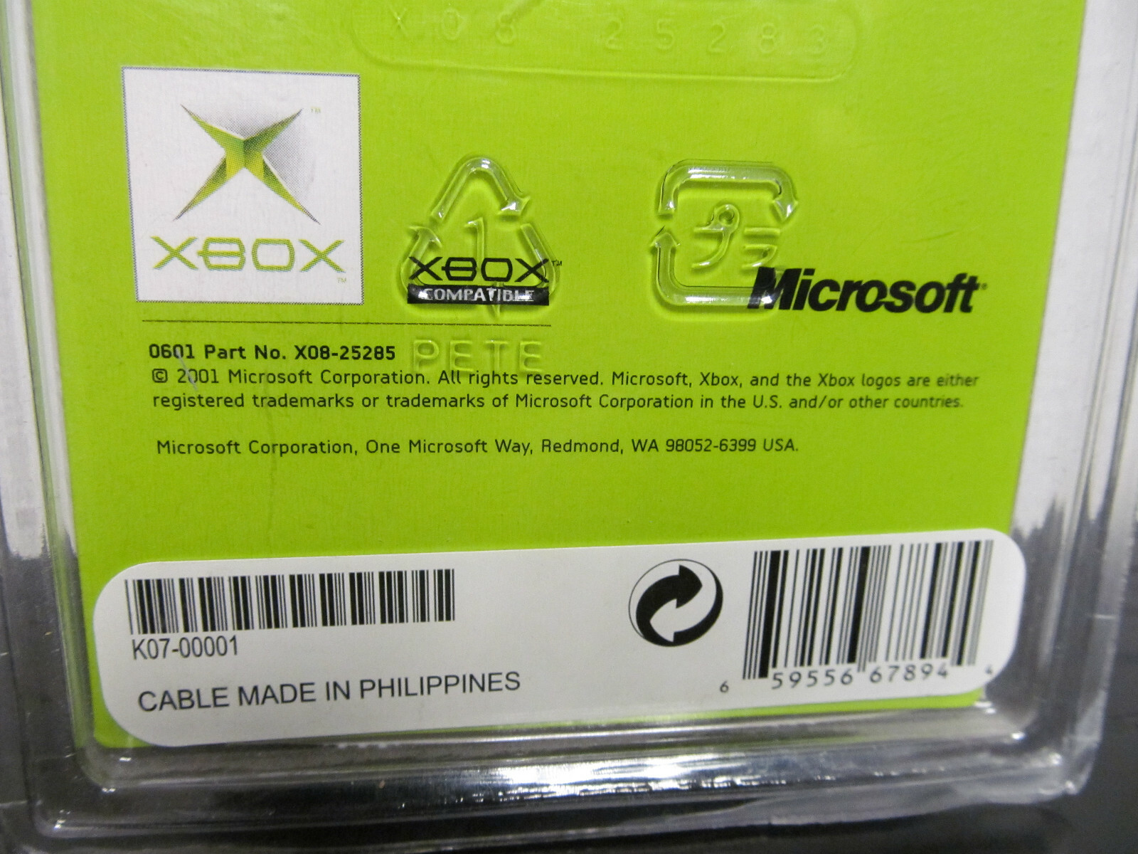 Original 2001 ~ Official Microsoft XBOX RF Adapter PN # X08-25285 ( INV # 1 )