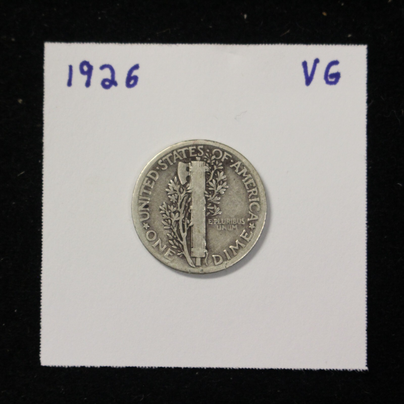 1926 Mercury Dime Circulated VG