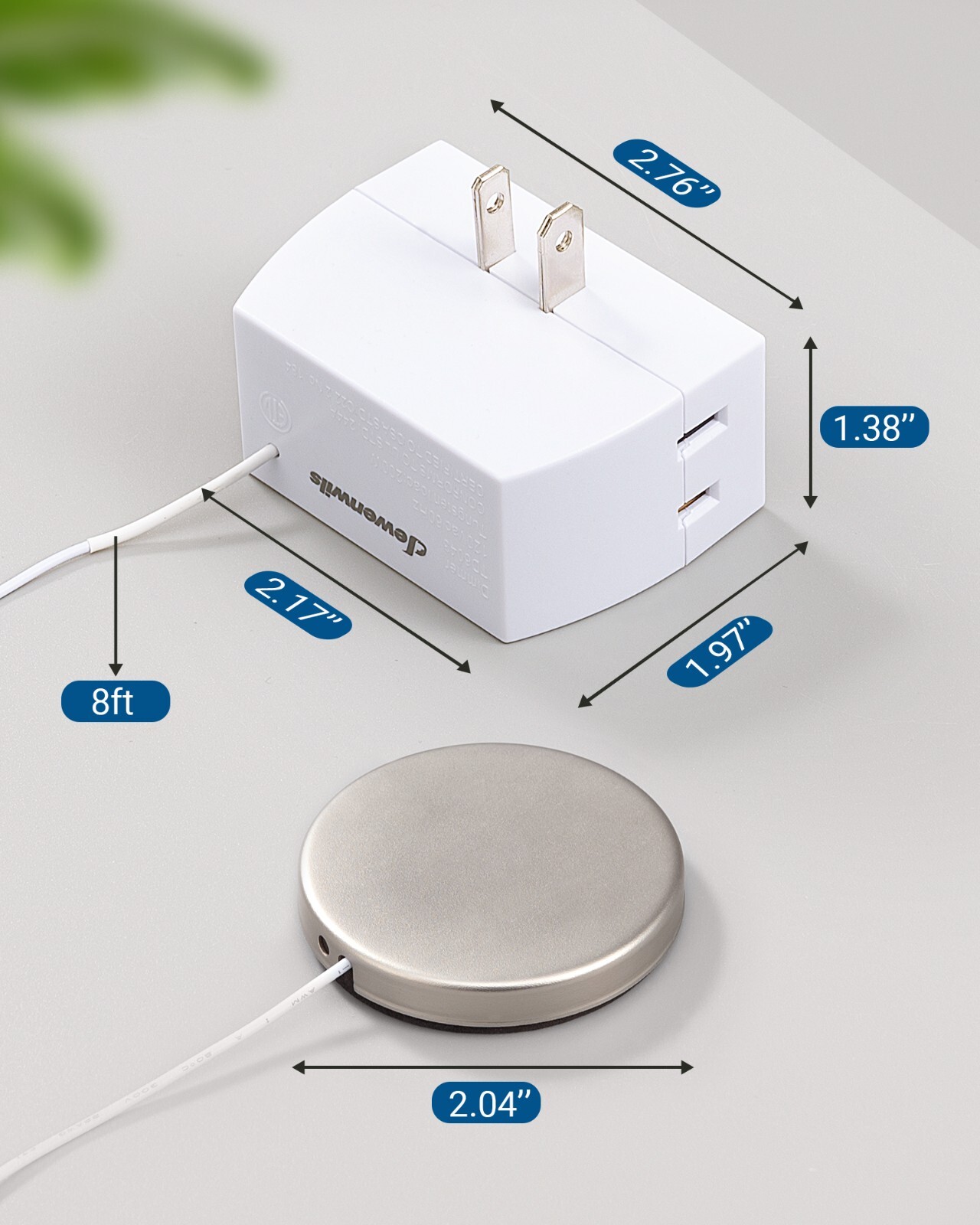 DEWENWILS Touch Dimmer Switch, 3 Levels Touch Pad Control Dimmable LED/CFL Light