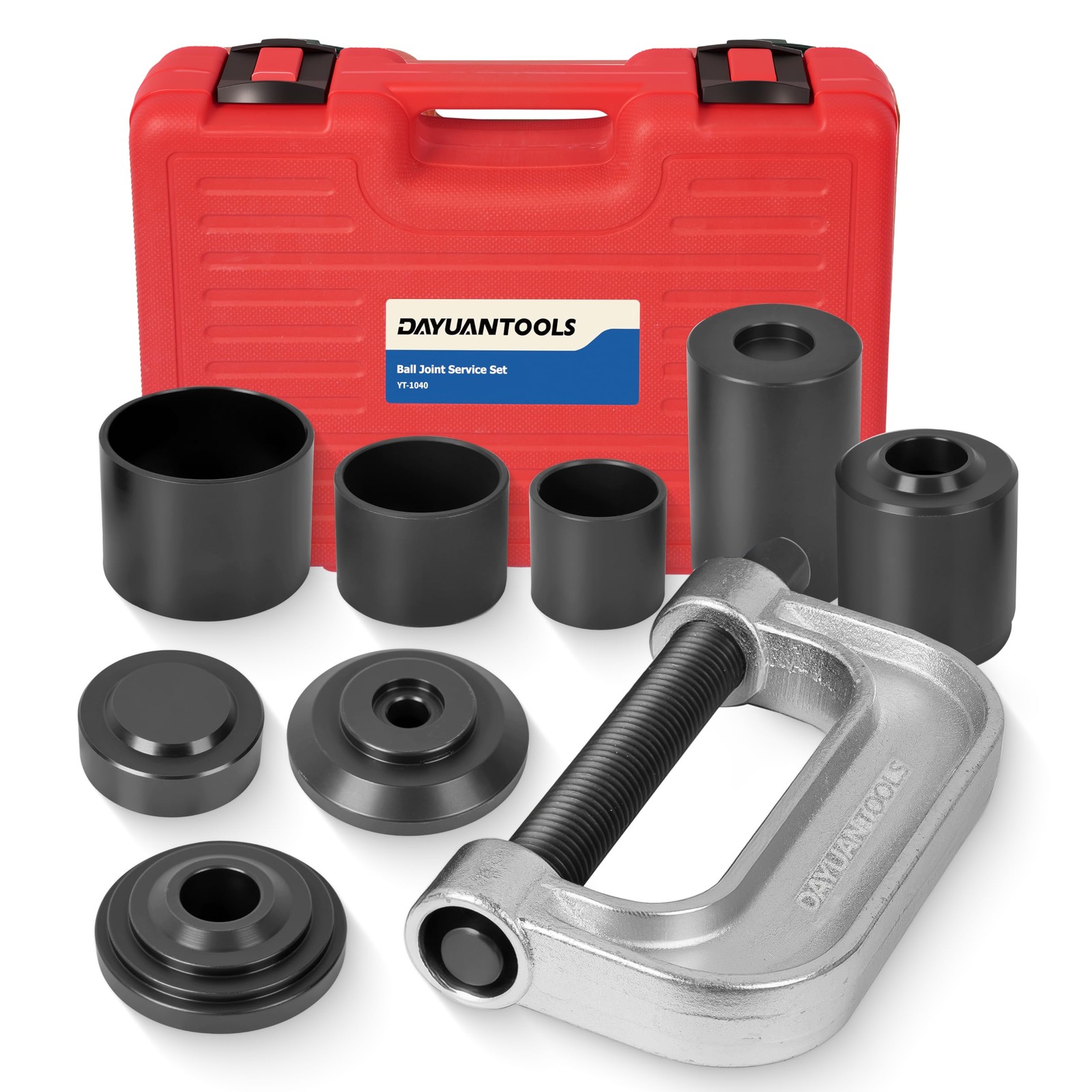 DAYUAN Ball Joint Press & U Removal Tool Kit with 4x4 Adapters for Red