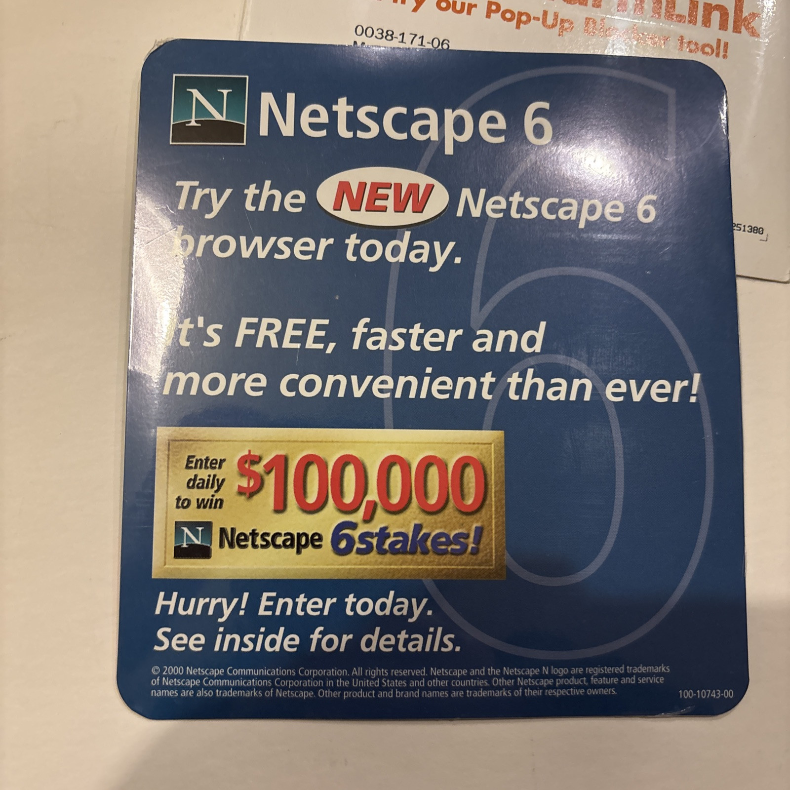 AOL, Netscape 6 & Earthlink Internet Svc Install CD Discs Vtg Software PC Window