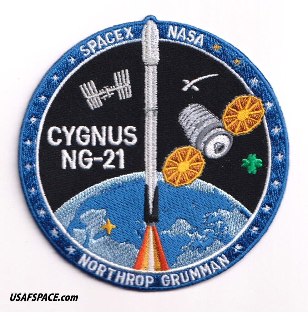 Authentic CYGNUS NG-21 SPACEX NASA ISS RESUPLY SATELLITE Employee PATCH