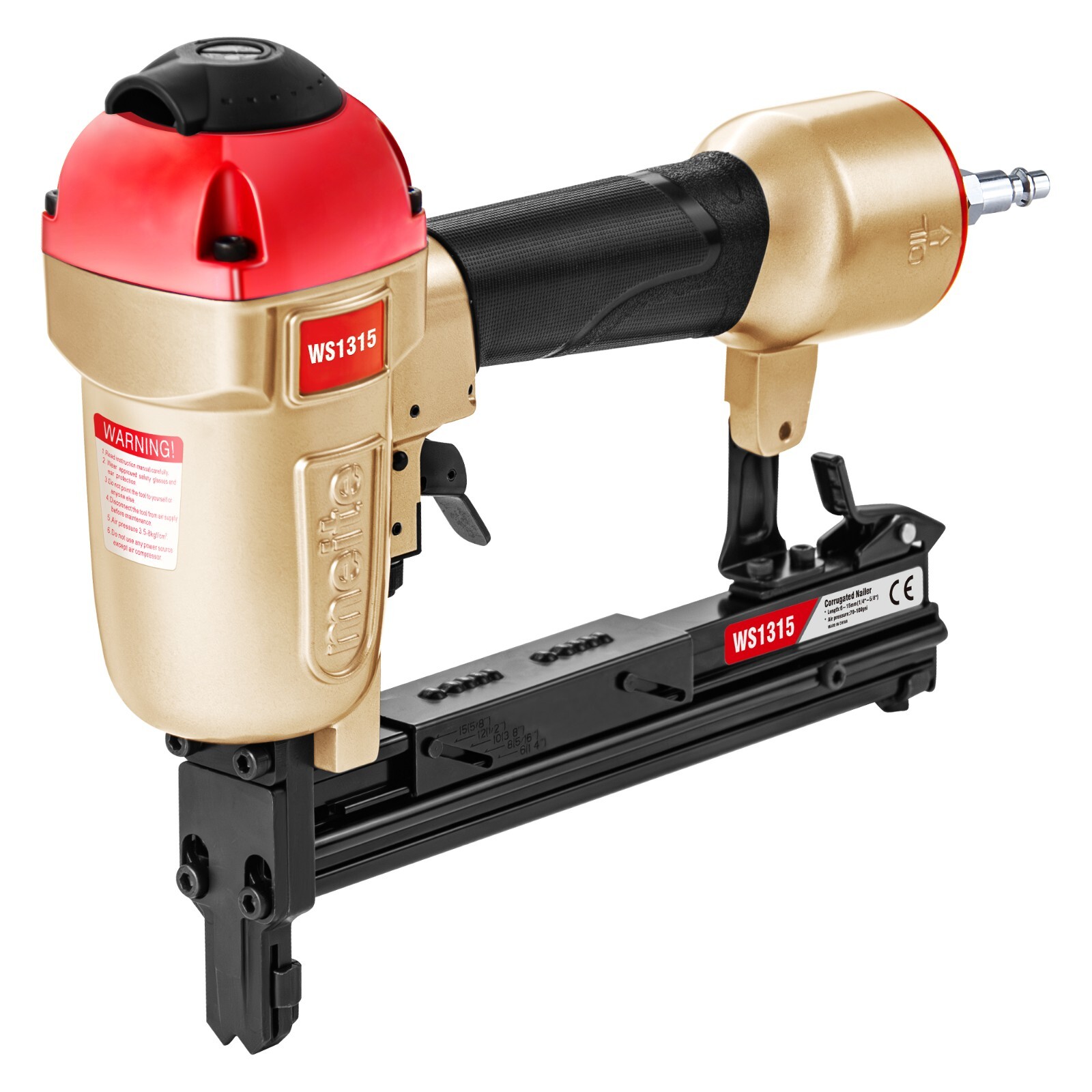 meite WS1315 Corrugated Fastener Tool, 1/2-inch Crown Micro Corrugated Stapler