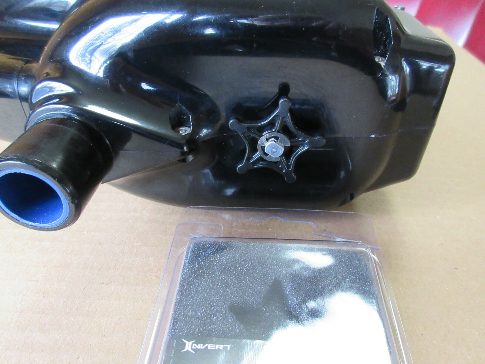 Used Empire Paintball electronic loader with speed feed loader attachment