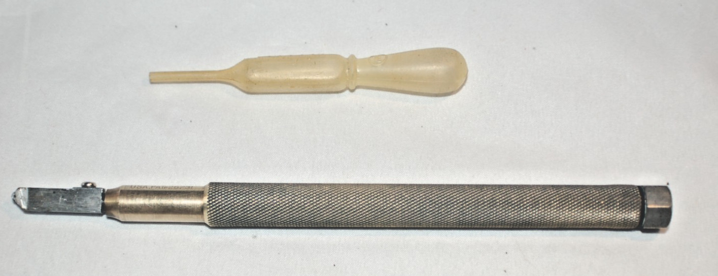 TOYO TC-10 Original Brass Handled Oil Feed Glass Cutter W/Oil Filler