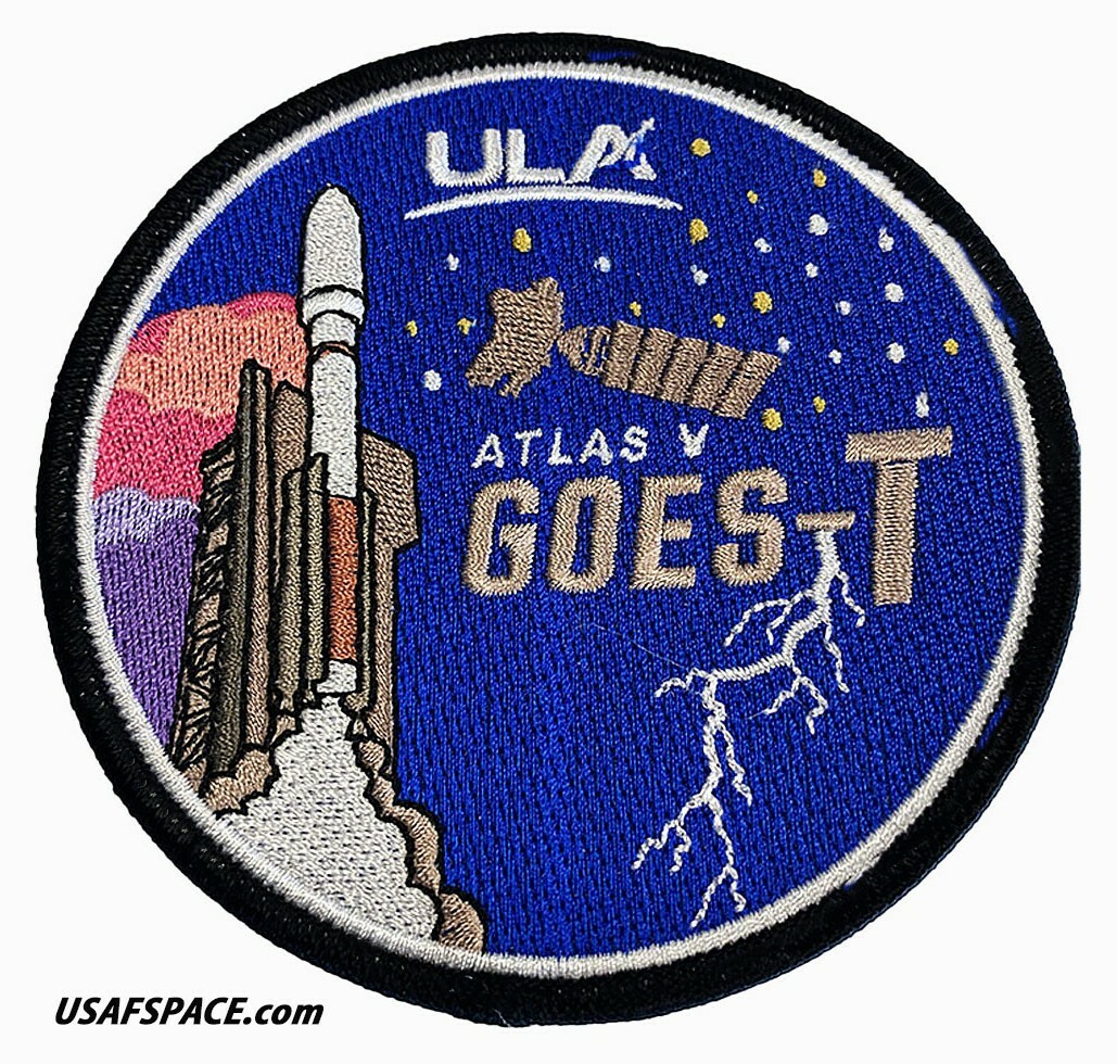 Authentic GOES-T - ULA ATLAS V Launch - NASA NOAA USSF SATELLITE SPACE PATCH