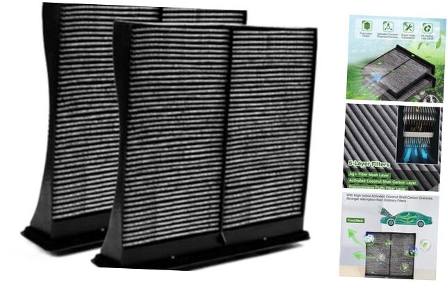 2-Pack HEPA Cabin Air Filter Fits for Subaru Crosstrek, Forester, 72880FG000