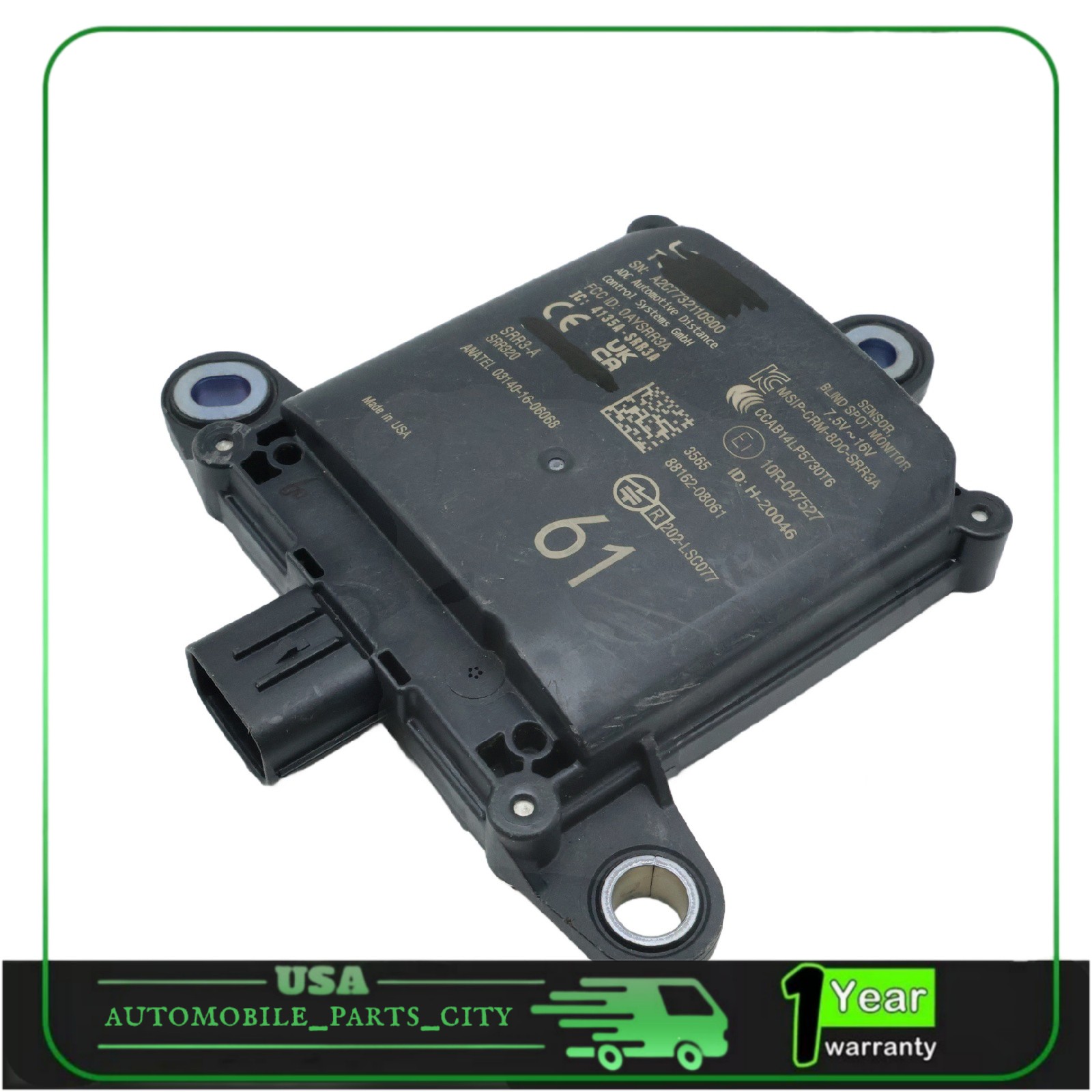 For 2024-25 Toyota Sienna 88162-08061 Rear Blind Spot Monitor Radar Sensor