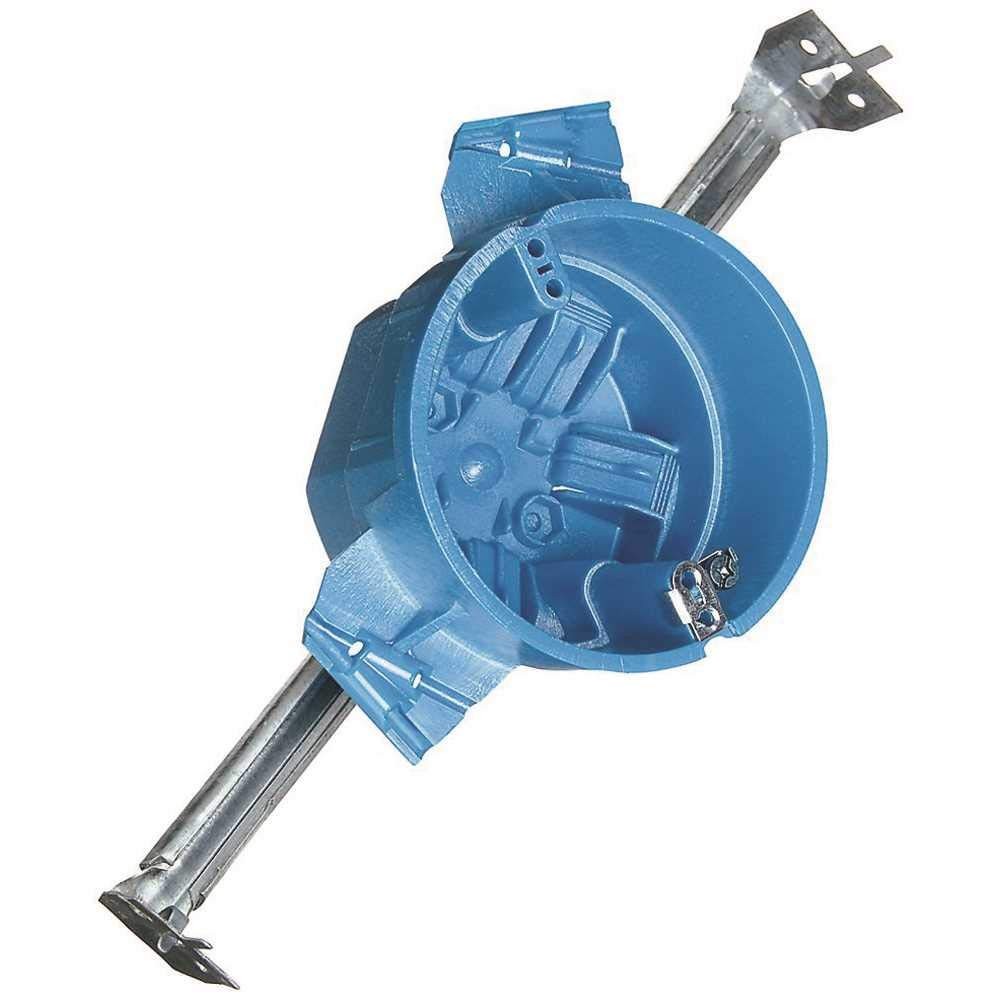 Carlon BH525HP Ceiling Fan Box, Round, 4-Inch Diameter by 3-Inch Depth, Blue