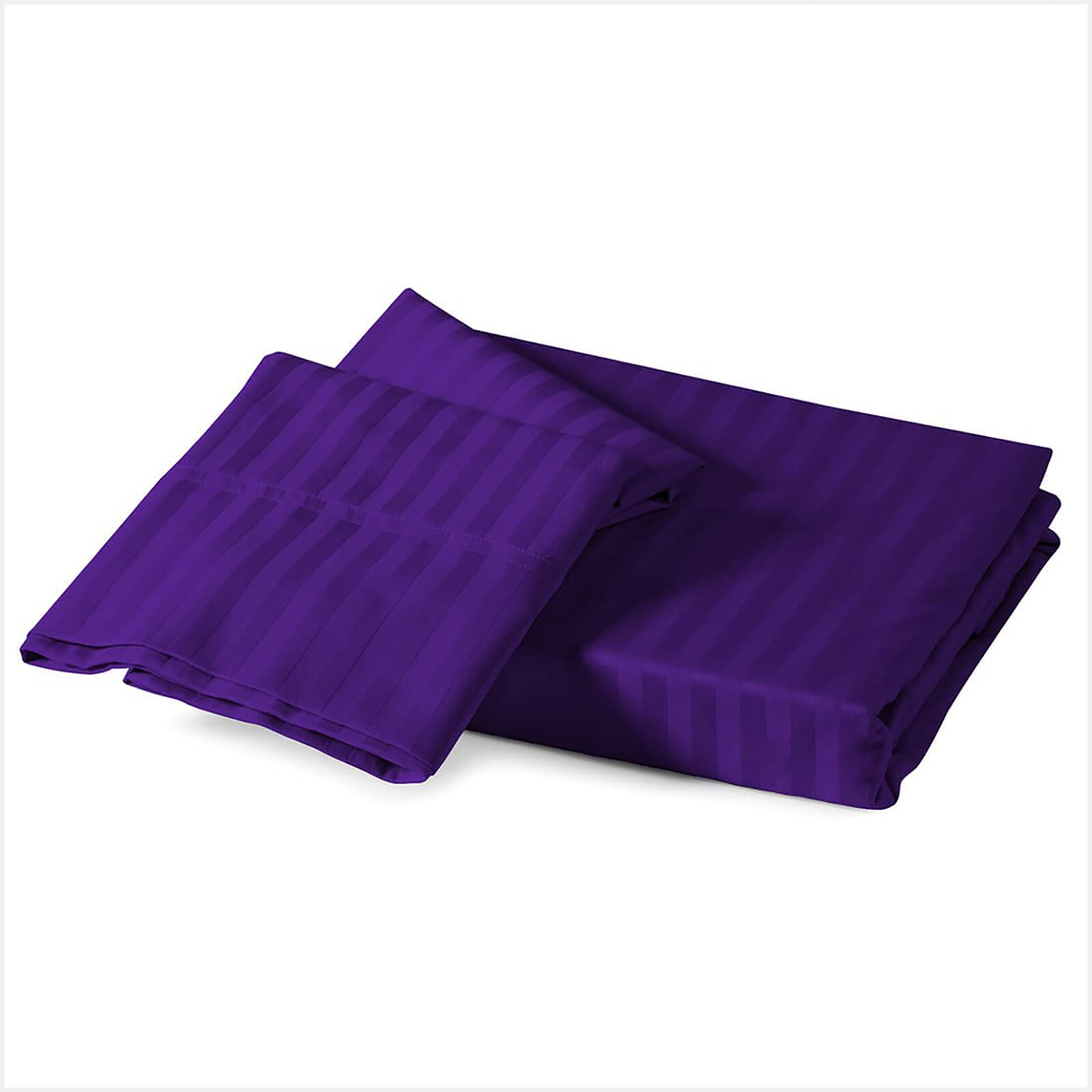 100% EGYPTIAN COTTON EXTRA DEEP POCKET BED SHEETS PURPLE STRIPE