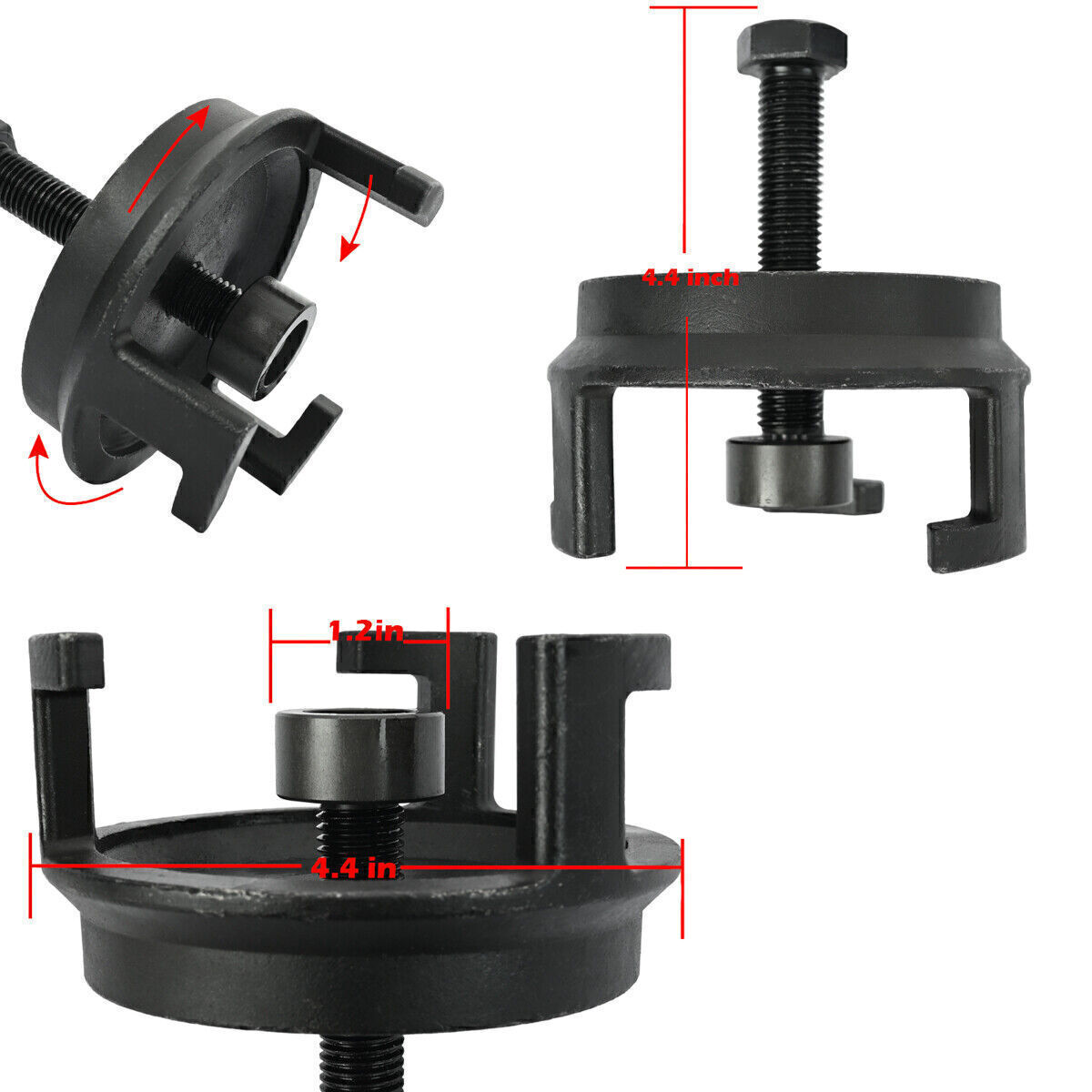 Harmonic Balancer Puller For GM LS LT Engines 25264 Black