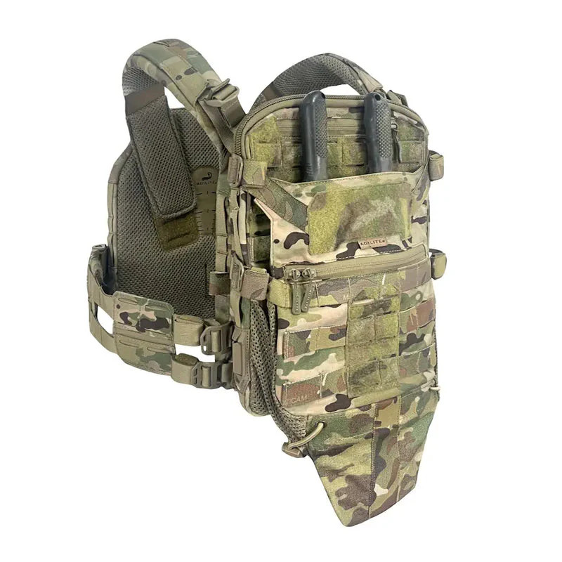 Agilite Micro MAP Rear Hydration Panel Compatible Plate Carriers MULTICAM BLACK