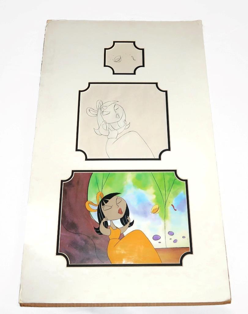 HBO Mother Goose A Rappin' & Rhymin' Production Cel & Sketches, Lauren Tom